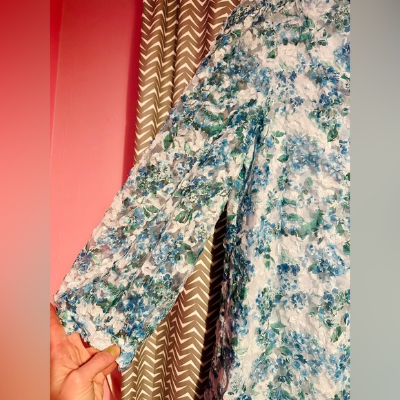 NWT TUCKERNUCK | Water's Edge Hydrangea Organza Palmerston Dress, XL - Picture 5 of 9